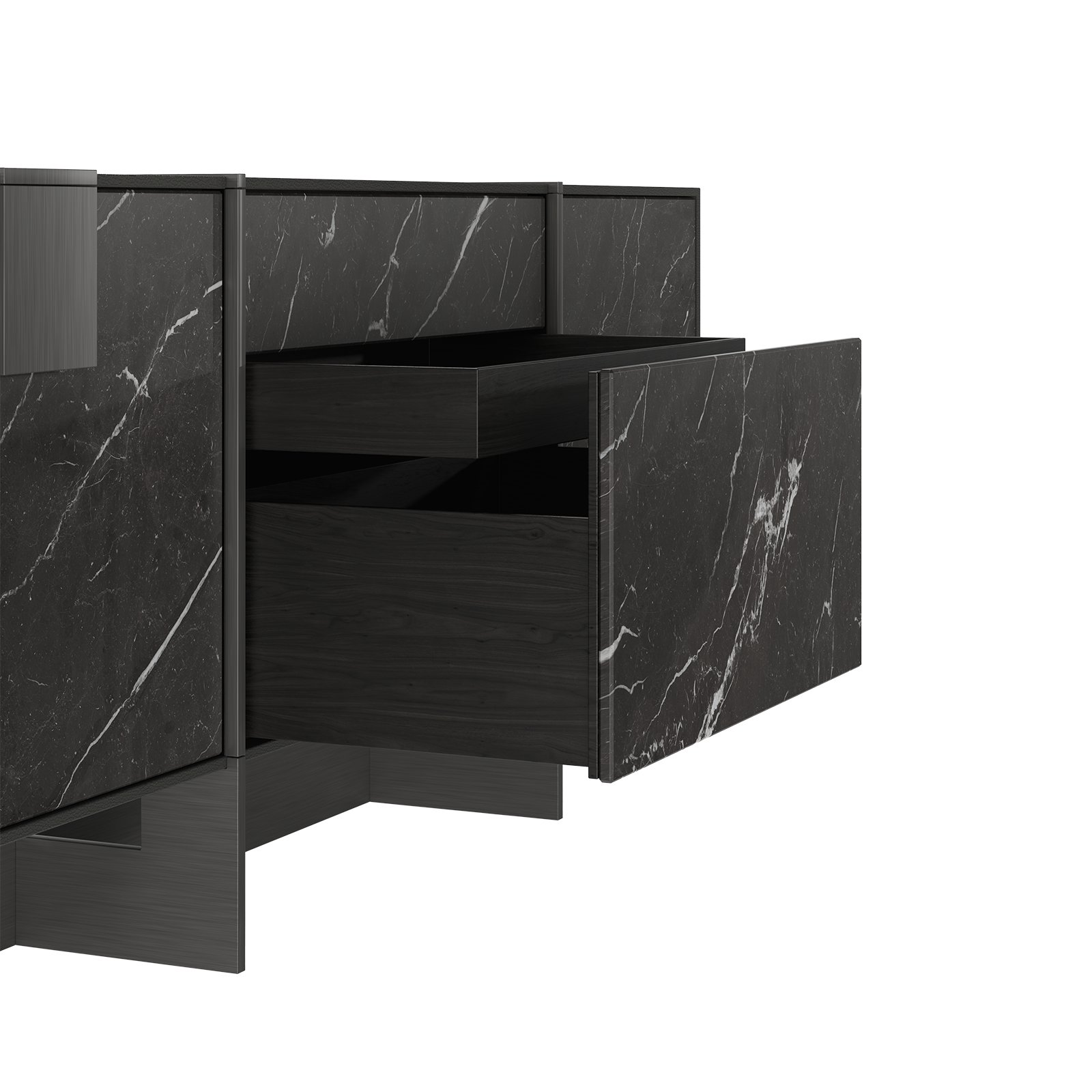 Coloma Sideboard with drawers side view Coloma Sideboard with drawers side view