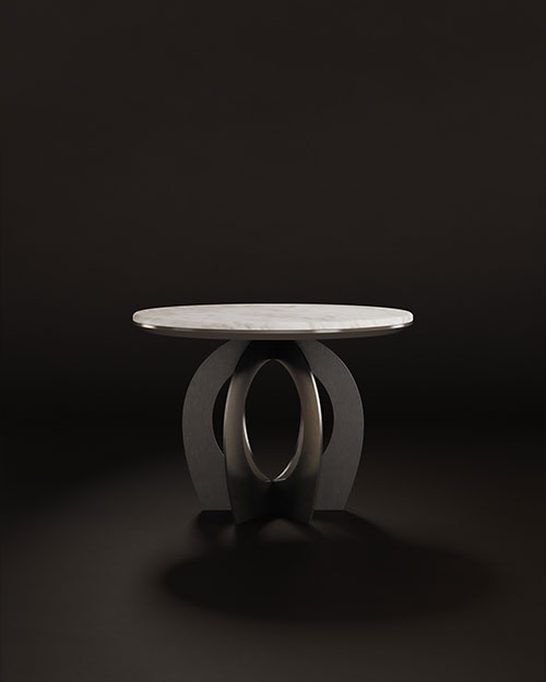 Boulder Side Table by Porus Studio