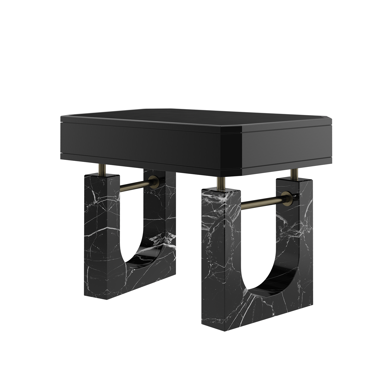 Lincoln Bedside Table back view Lincoln Bedside Table back view