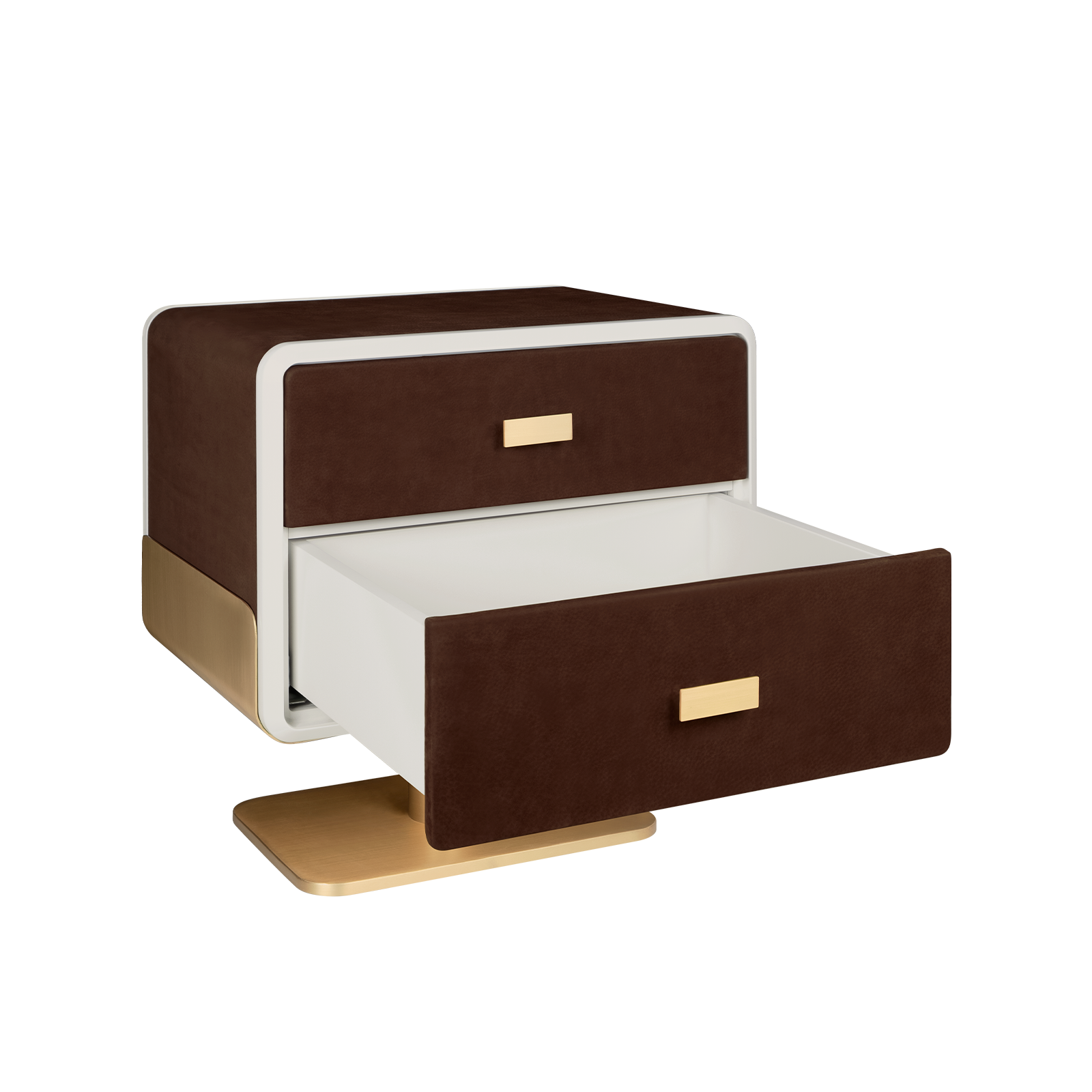 Phoenix Bedside Table with open drawer Phoenix Bedside Table with open drawer