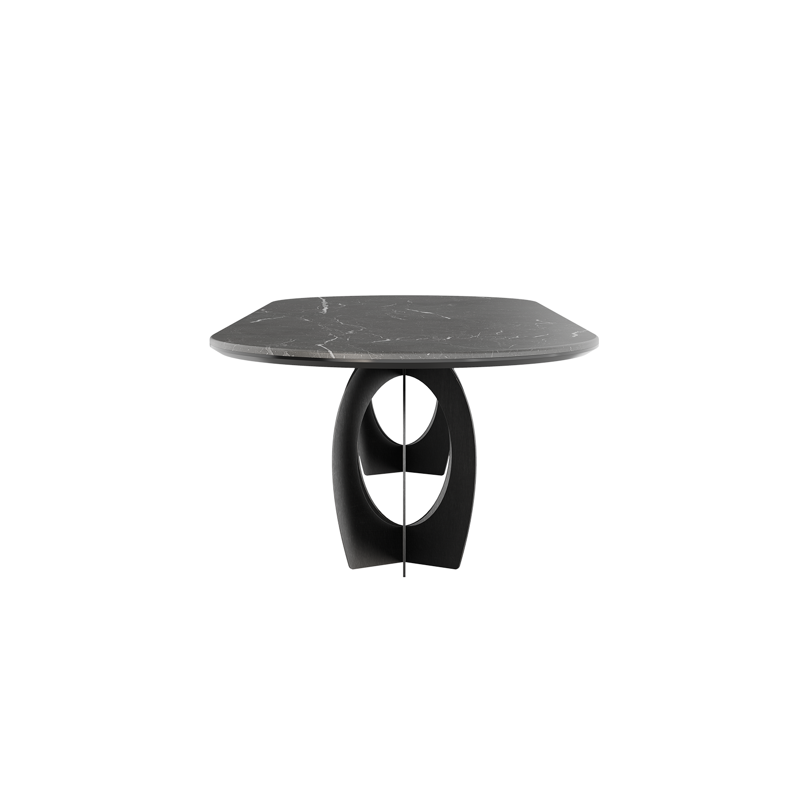 Boulder Oval Dining Table side view Boulder Oval Dining Table side view