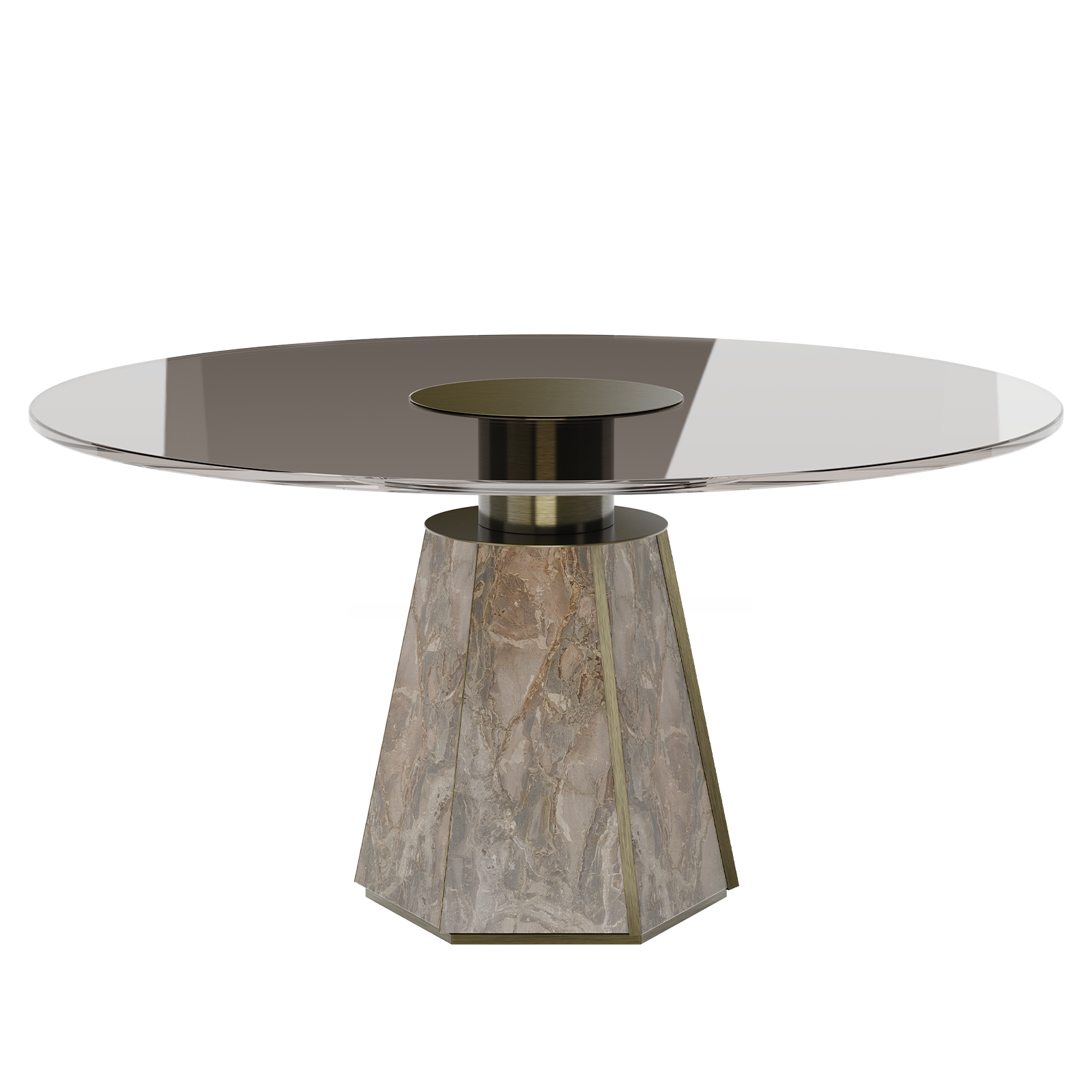 Texas Dining Table with glass tabletop Texas Dining Table with glass tabletop