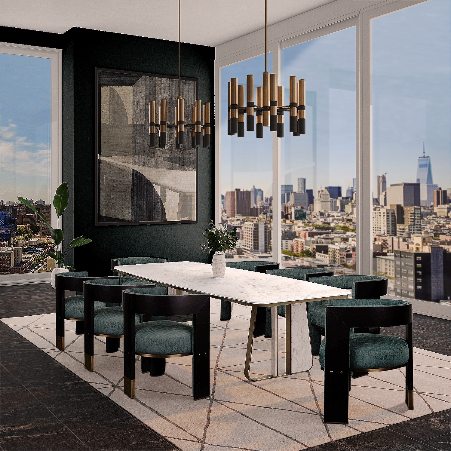 Kenai Dining Table By Porus Studio Trendy Dining tAbles