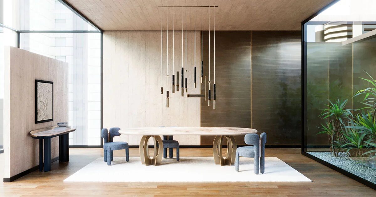 Trendy Dining Tables Boulder Dining Table Porus Studio