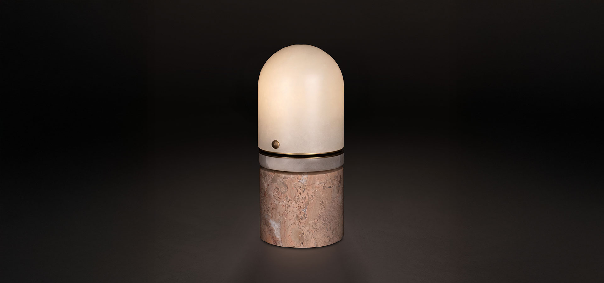 Russell Alabaster and Marble Table Lamp