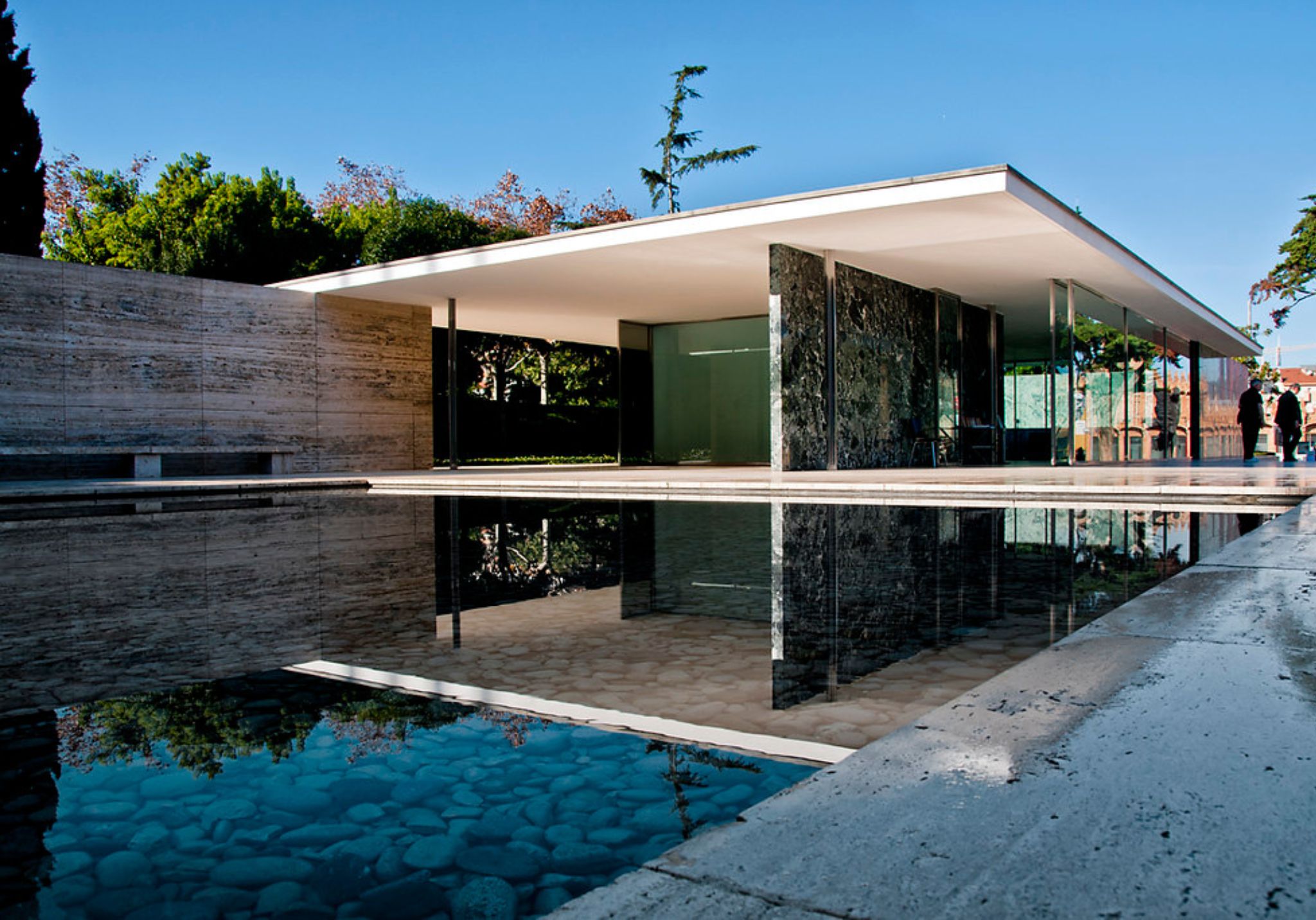 Barcelona Pavillon By Ludwig Mies Van er Rohe Modernist Architects