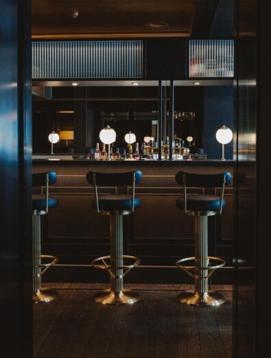 Willis Bar Stools Chair By Porus Studio at Founders Bar in Netherlands