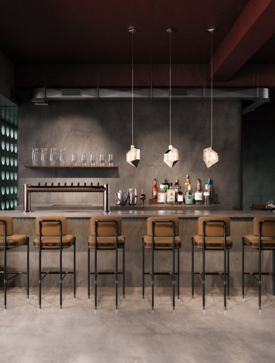 Fulton Bar Stools By Porus Studio