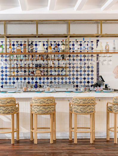 James Bar Stools By Wood Tailors Club At Four Seasons Hotel, Tunisia