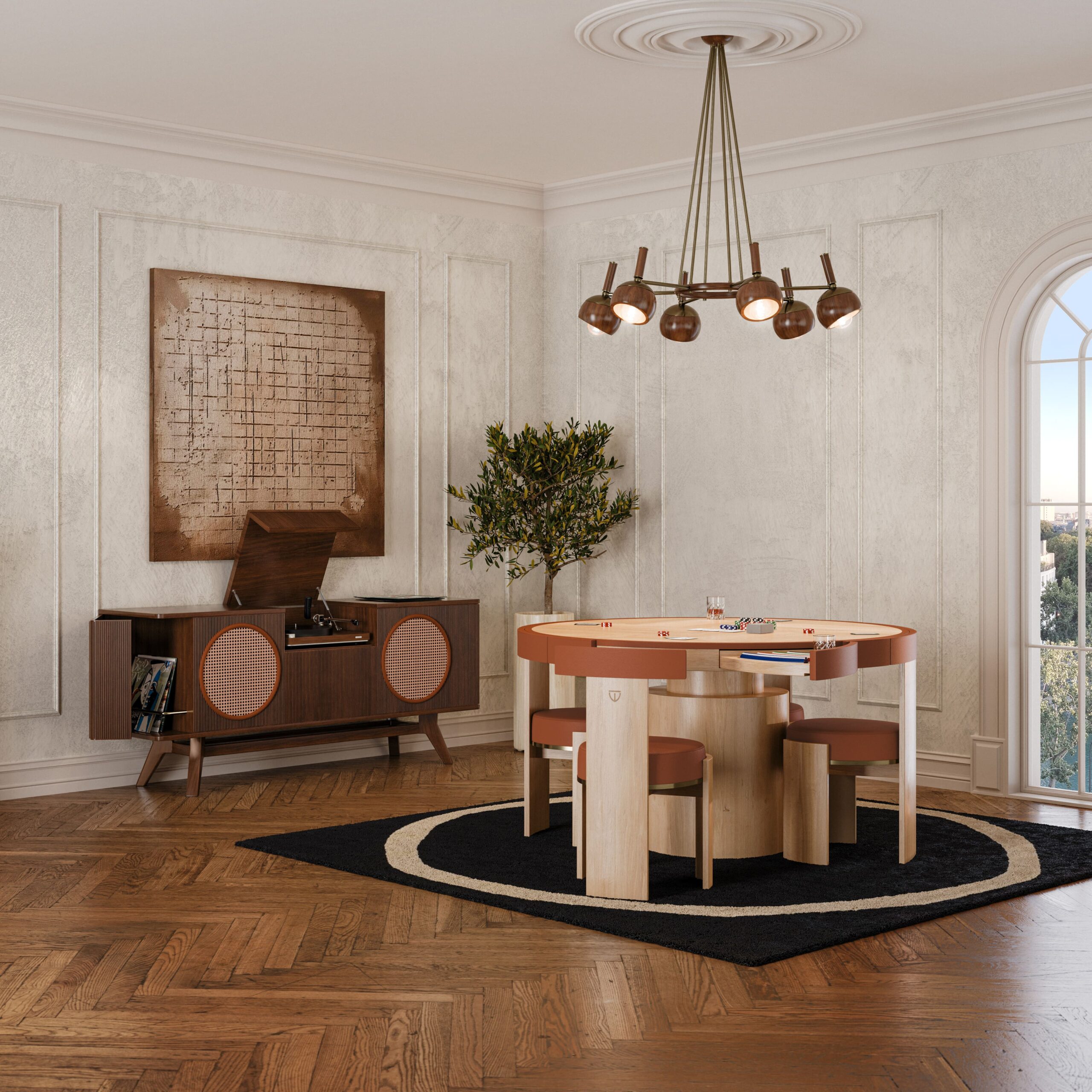 Wellsely Game Table Set By Wood Tailors Club Decor Trends