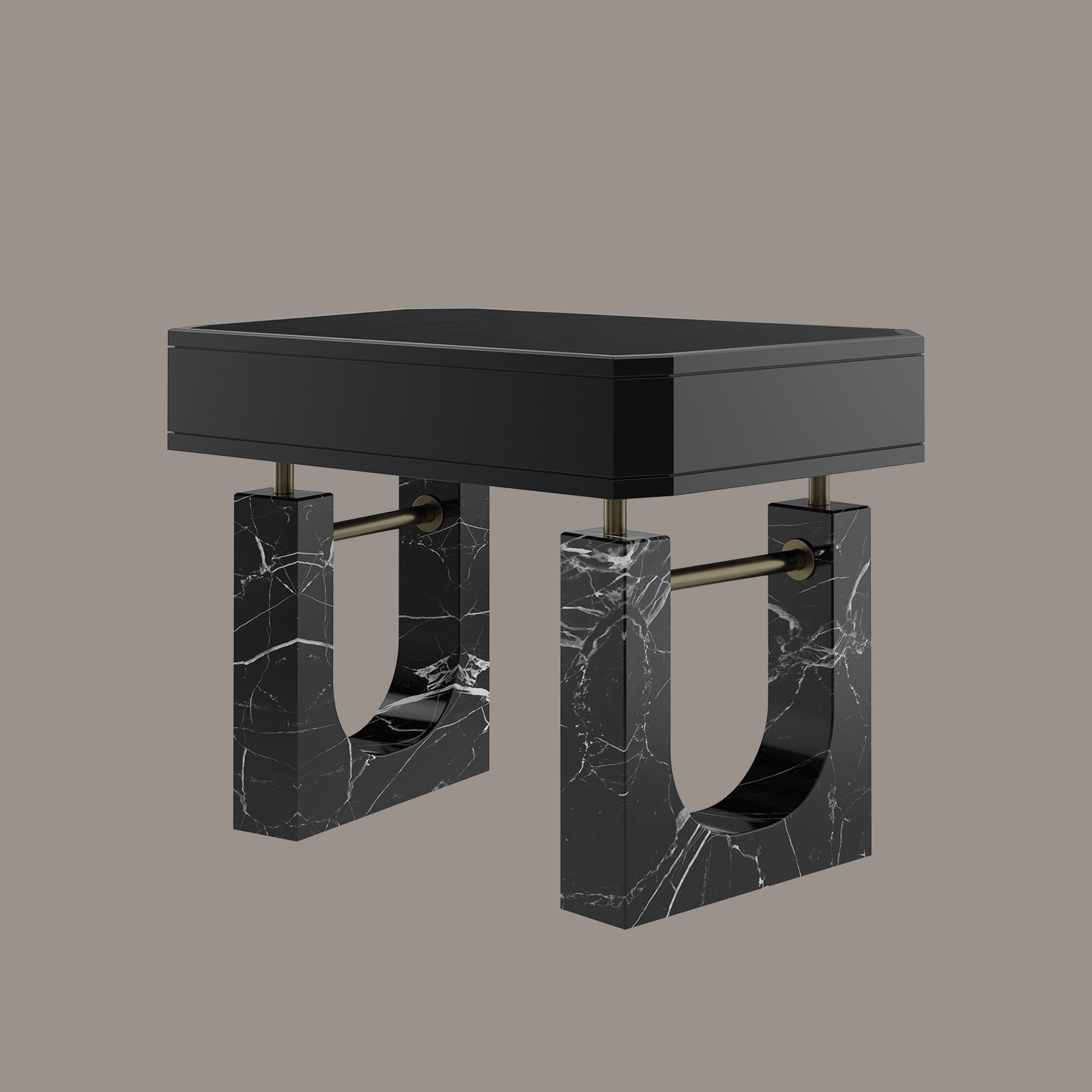 Lincoln Bedside Table back view Lincoln Bedside Table back view