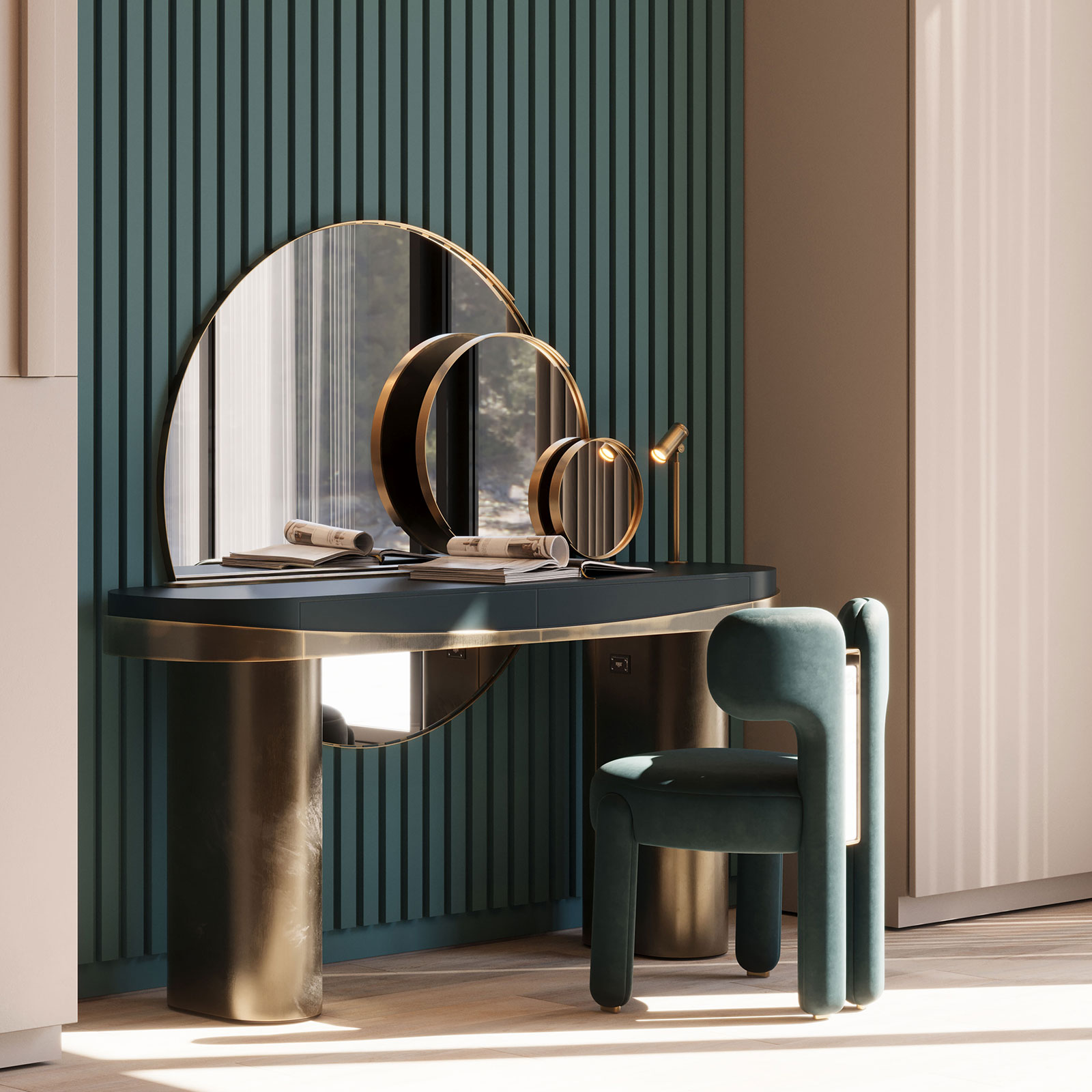 Aldrich Dressing Table in bedroom set Aldrich Dressing Table in bedroom set