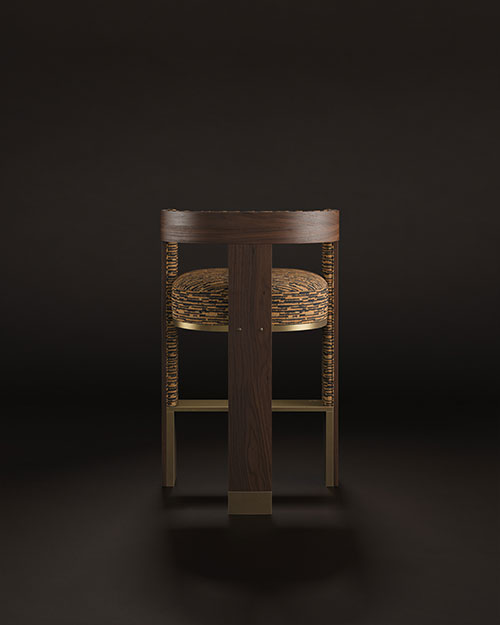 Brooklyn Bar Chair by Porus Studio