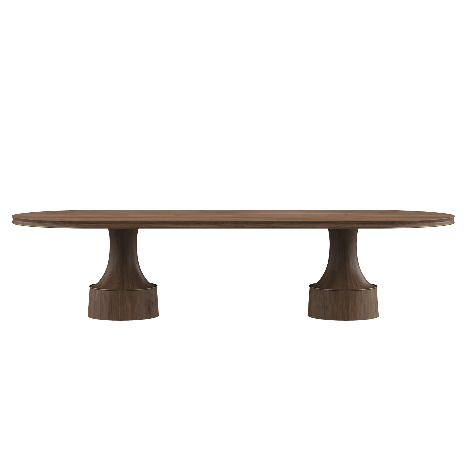 Buck Oval Dining Table width view Buck Oval Dining Table width view