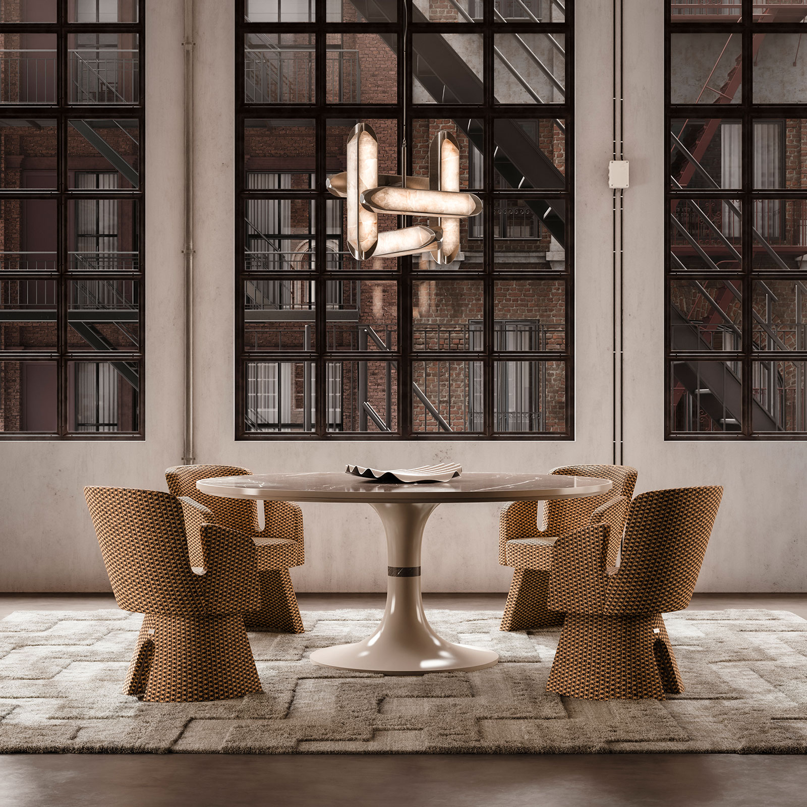 Jersey Dining Chair and Caddo Dining Table in Dining room setting Jersey Dining Chair and Caddo Dining Table in Dining room setting