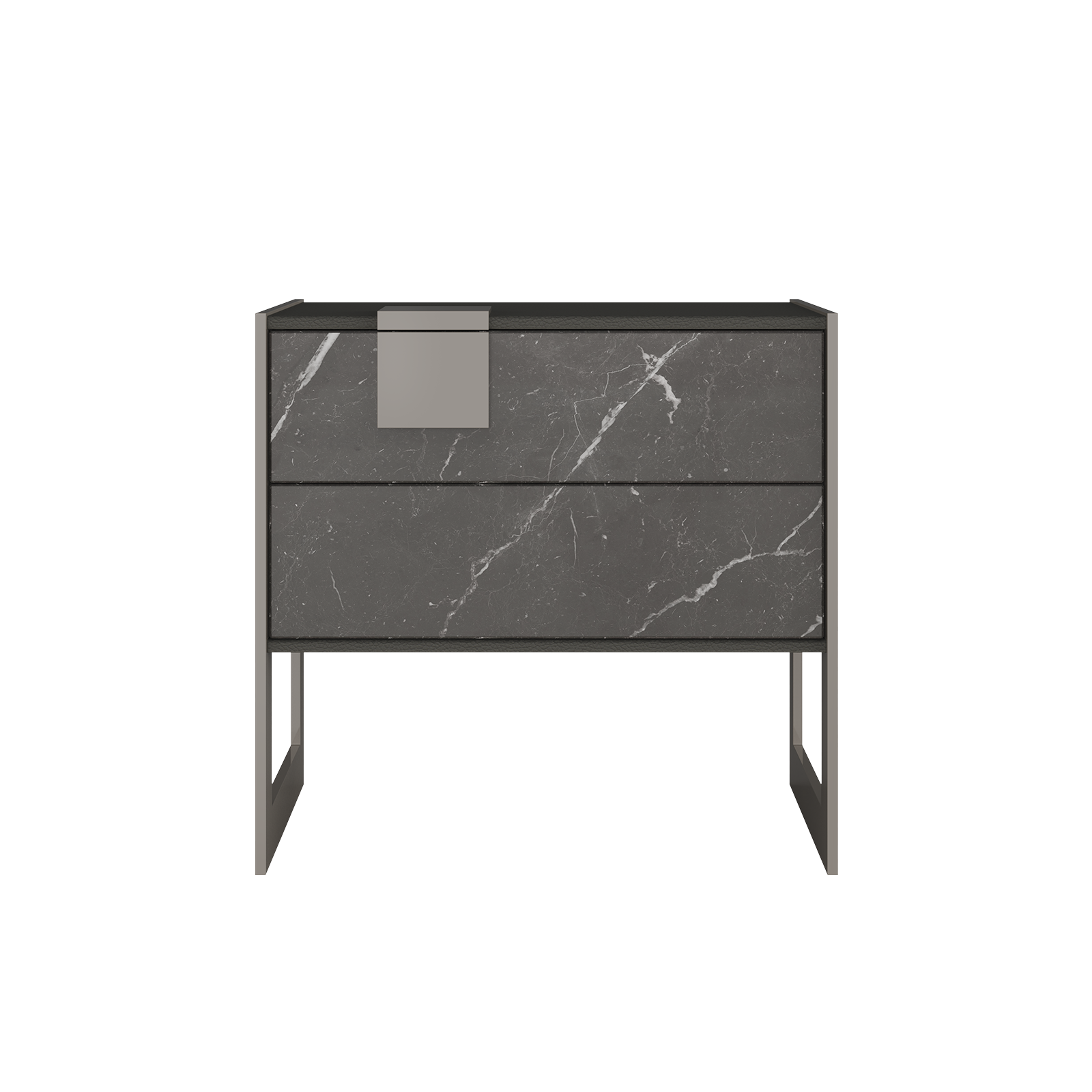 Coloma Nightstand in grey marble Coloma Nightstand in grey marble