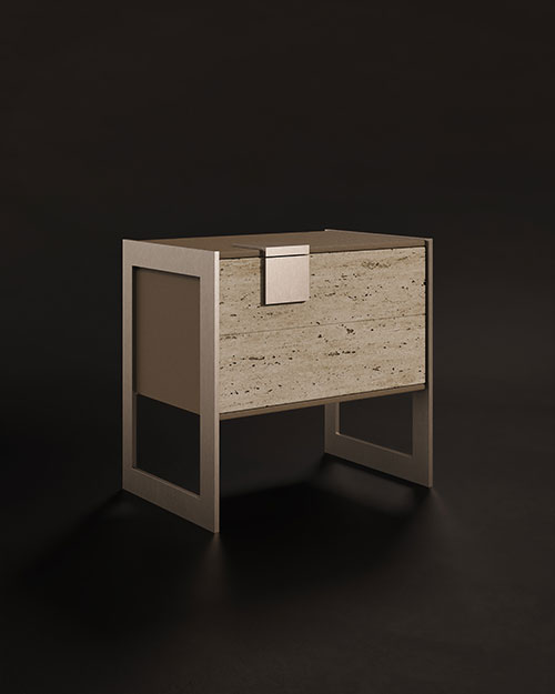 Coloma Bedside Table by Porus Studio