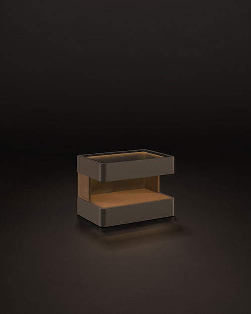 Creek I Side Table by Porus Studio