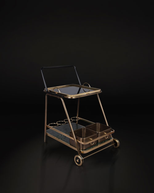 Decatur Bar Cart by Porus Studio