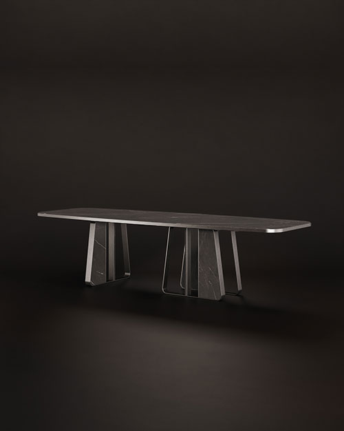 Kenai Dining Table by Porus Studio