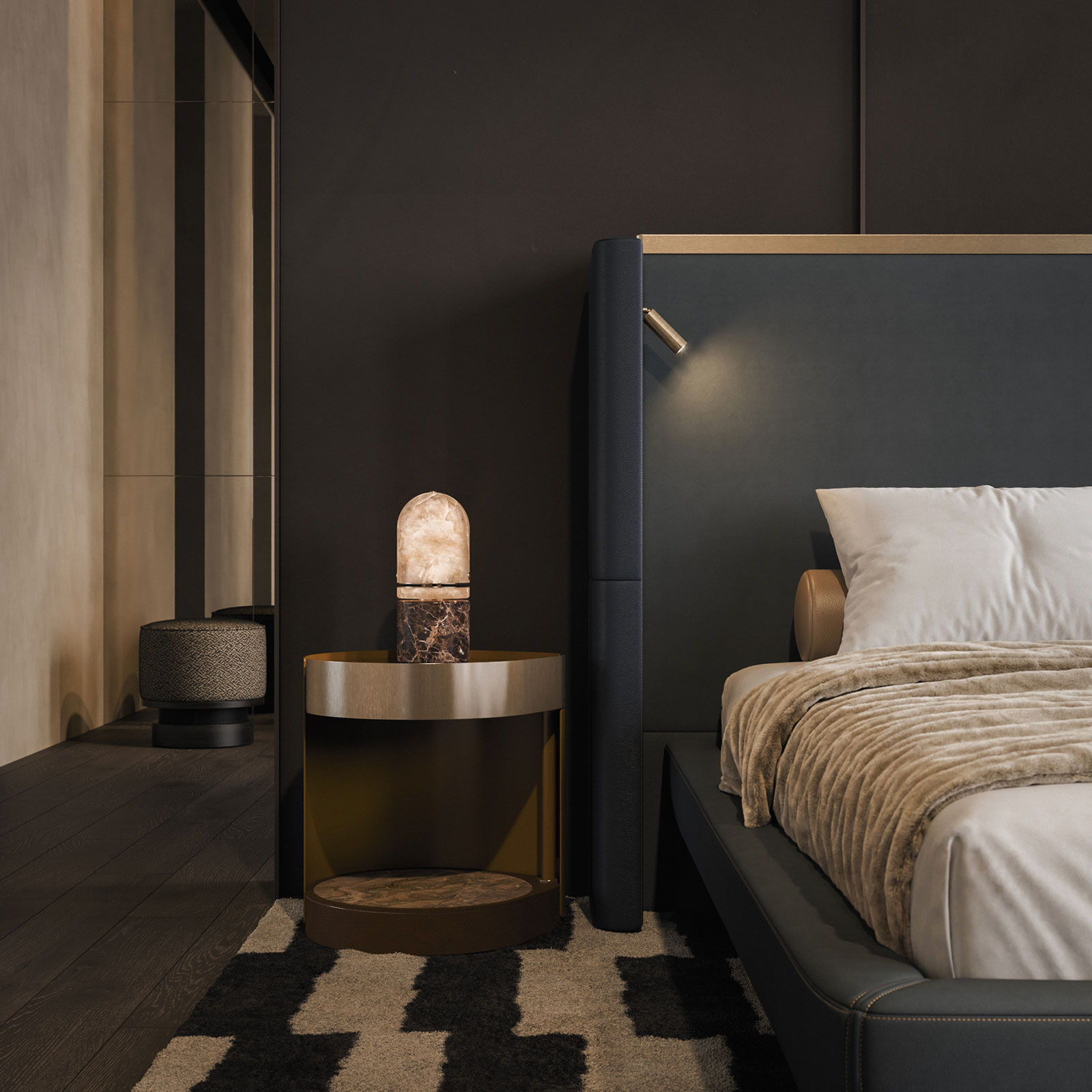 Rockefeller Bedside Table